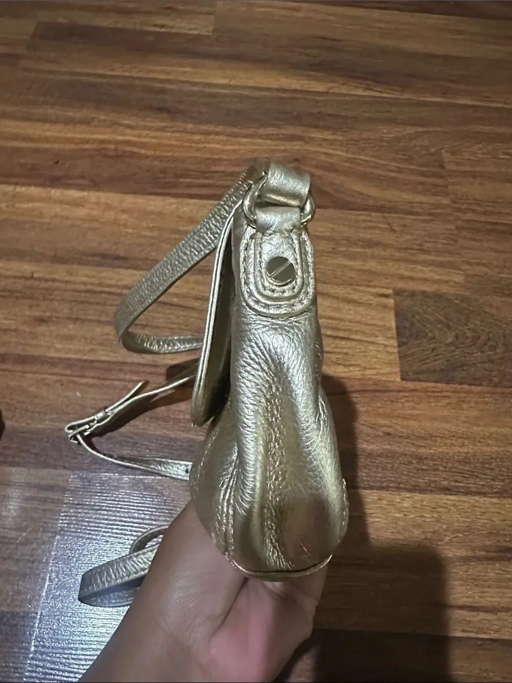 Michael Kors Metallic Rose Gold Crossbody Bag